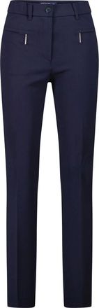 Gardeur Broeken, Dames, Blauw, XL L30, Leer, Zene 51 Slim Fit Broeken