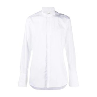 Tintoria Mattei Camicia - Heren - Zakelijke Overhemden - Wit - 5XL - Katoen - Overhemden