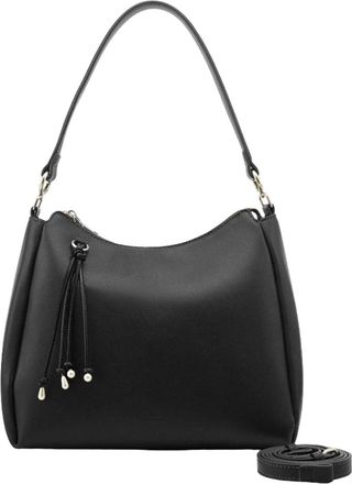 Seidenfelt Manufaktur Sandve Midi Hobo Shoulder Bag Black