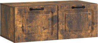 vidaXL Vidaxl Mueble Para Tv De Pared Roble Ahumado 78,5 X 41 X 30 Cm
