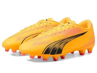 Puma Ultra Play Firm Ground/Artificial Ground Soccer Cleats Mens Shoes Sun Stream/Puma Black/Sunset Glow : 10.5 D - Medium