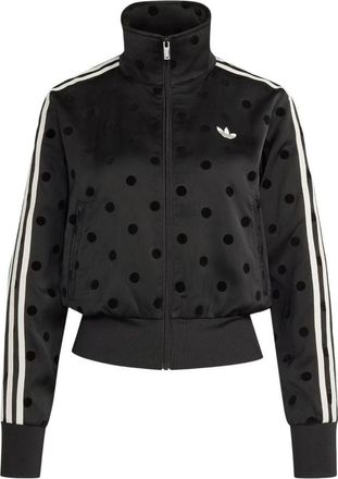 adidas (WMNS) adidas Satin Polka Dots TT Track Jacket Asia Sizing Black KV1166