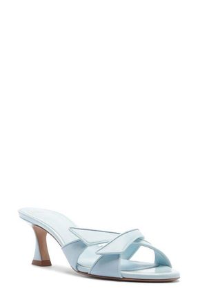 Alexandre Birman Tita Crisscross Slide Sandal in Dust Blue at Nordstrom, Size 6.5