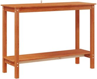 vidaXL Console Table Wax Brown 110 x 40 x 80 cm Solid Pine Wood vidaXL