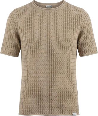 Lind Rondgebreide bovenkleding - Dames - Ronde hals truien - Beige - M - Truien & Vesten