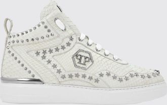 Philipp Plein Sneakers in pelle di pitone con borchie a stella