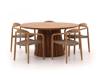 Bellagio la vita attrattiva Bellagio Berbaro/Santa Severina ø150cm dining tuinset 6-delig stapelbaar