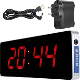 OEM Reloj De Pared Digital Led De Aleaci&oacute;n De Aluminio Para Oficina/dormitorio (hora + Minuto)