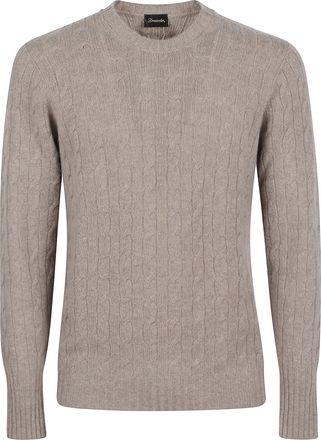 Drumohr Braided Wool Roundneck Sweater