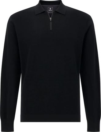 Boggi Milano half-zip wool sweater - men - Fabric - M - Black