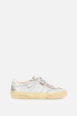 Golden Goose Silver Lace Up Sneakers