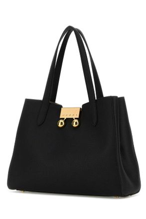 Marni Womens Black Leather Trunkaroo Shoulder Bag Borse A Mano