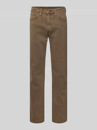 Levi's Tapered Fit Jeans aus Baumwoll-Mix Modell 502 in Mittelbraun, Gr&ouml;&szlig;e 30/30