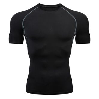 Generic Mens Cool Dry Short Sleeve Compression Shirts Sports Baselayer T-Shirts Active Athletic Performance Running Shirts Gym Workout Shirt Moisture Wicking 