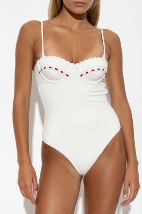 Poss&eacute; Pia One Piece One-piece Swimsuit, Womens, White