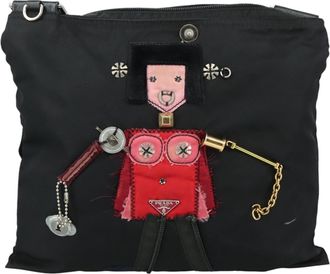 Prada Black Synthetic Shoulder Bag (Pre-Owned)