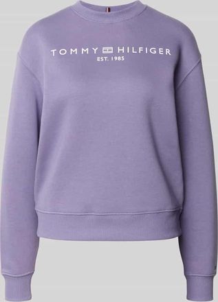 Tommy Hilfiger Relaxed Fit Sweatshirts aus Baumwoll-Mix in Lavender, Größe XXL