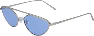 DKNY DK109S 035 Womens Sunglasses Silver Size 55