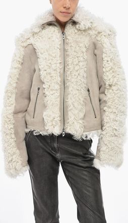 Diesel Suede and Shearling Jacket L-AUREL Diesel