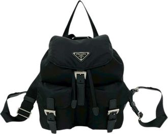 Prada Pre-owned Backpacks, female, Black, Size: ONE SIZE Pre-owned Vintage Backpack