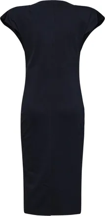 Isabel Marant Womens Midi Dress Nadeline Black Cotton