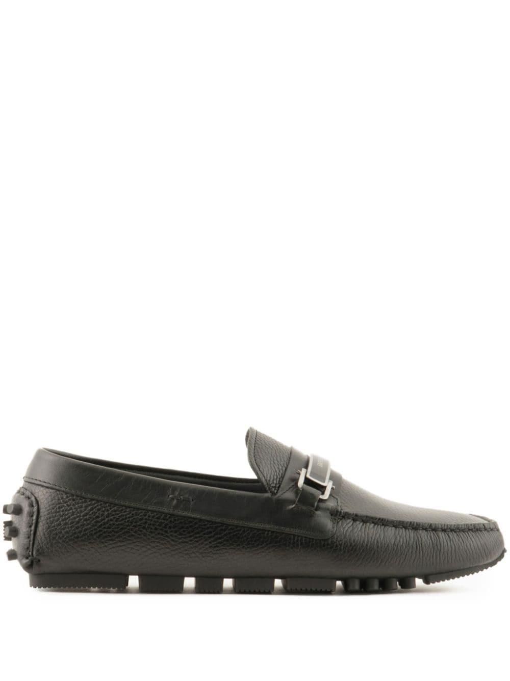 Giorgio Armani: Brown Leather Slip-On Shoes now up to −47  display picture 3
