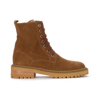 Via Roma 15 Anfibio Su&egrave;de Laarzen in Cuoio Kleur - Dames - Veterlaarzen - Bruin - 37 EU - Su&egrave;de - Schoenen