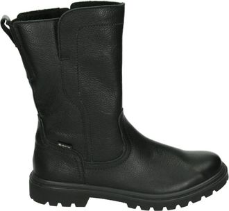 Legero Westers Stijl Zwarte Leren Laars - Dames - Enkellaarsjes - Zwart - 38 EU - Leer - Schoenen