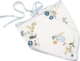 Lelet NY Isla Embroidered Bandana in Blue Rain at Nordstrom