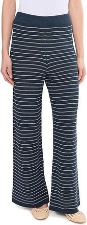 Faherty Miramar Linen Sweater Pants Womens Clothing Navy Stripe : LG 32, Cotton/Linen