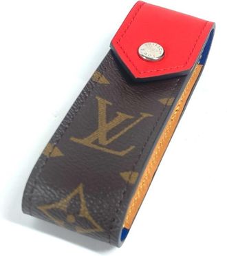 Louis Vuitton Brown Red Color Monogram Pouch (Pre-Owned)