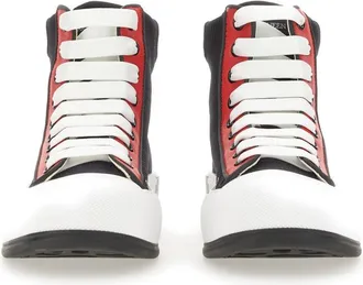 Alexander McQueen Logo Canvas Sneaker - Black