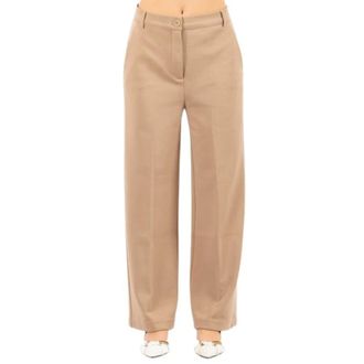 Max Mara Wide Trousers, female, Brown, Size: XS Wide Trousers