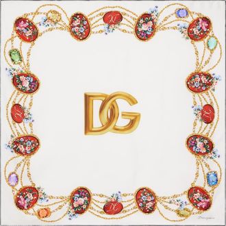 Dolce & Gabbana DG silk scarf