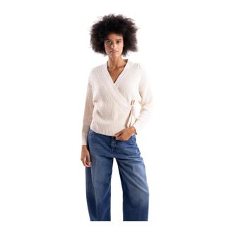 H2O V-hals Vest - Dames - Truien - Beige - Maat: M Wol