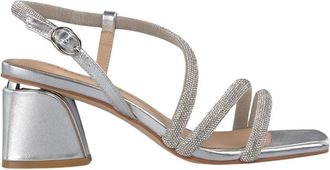 Alma En Pena Sandaal met brede hak - Dames - Sandalen met hakken - Grijs - 39 EU - Schoenen