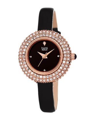 Bürgi Burgi Womens Diamond Dial Swarovski Encrusted Watch