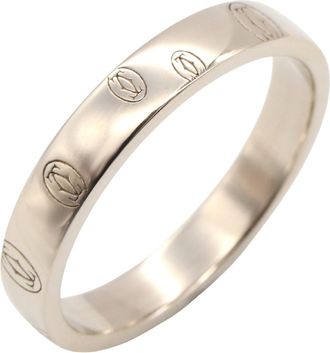 Cartier White Gold White Gold (18K) Band Ring (Pre-Owned)