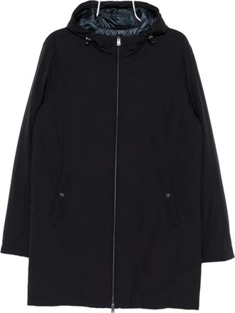 Herno Cappotto leggero con cappuccio - Blu