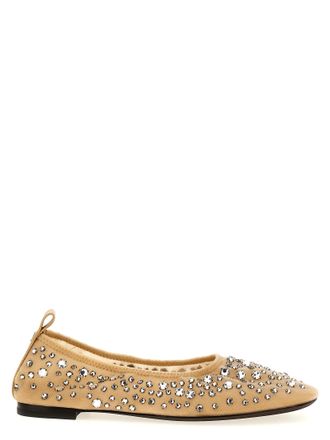 Tory Burch Womens Crystal Ballet Flats