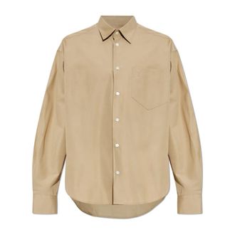 Ami Casual Shirts, male, Beige, Size: XL Oversize Shirt