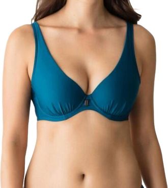 Prima Donna Cocktail Padded Tri Bikini Top In Booboo Blue