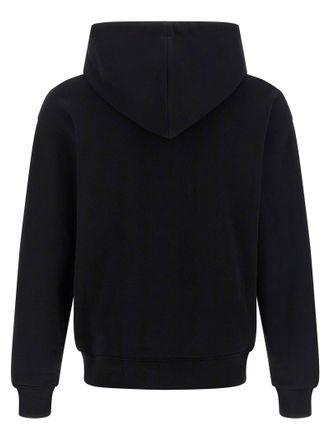 Moschino Goose-Print Cotton Hoodie - Black