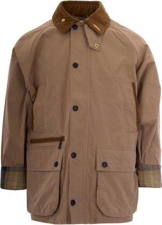 Barbour Brown Solid Shirt Collar Jacket