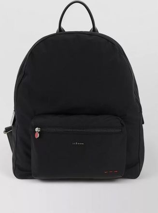 Kiton nylon backpack top handle adjustable straps