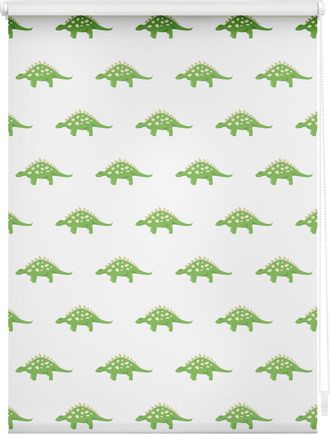 Lichtblick Original Seitenzugrollo »Rollo Klemmfix, ohne Bohren, blickdicht, Dinos - Grün« blickdicht Blendschutz Sichtschutz freihängend