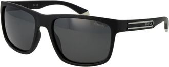 Polaroid Zwarte Plastic Zonnebril