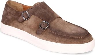 Doucal's Schoenen, Heren, Beige, 42 1/2 EU, Su&egrave;de, Monkstrap Loafers