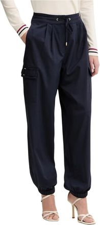 Liu Jo Cargobroek - Dames - Sweatpants - Blauw - XS - Polyester - Broeken