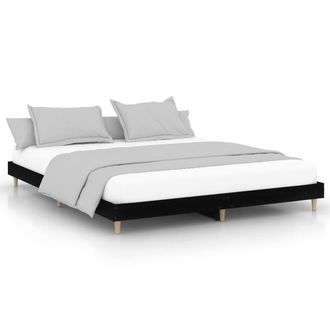 Berkfield Home Bed Frame Black 200x200 cm Engineered Wood